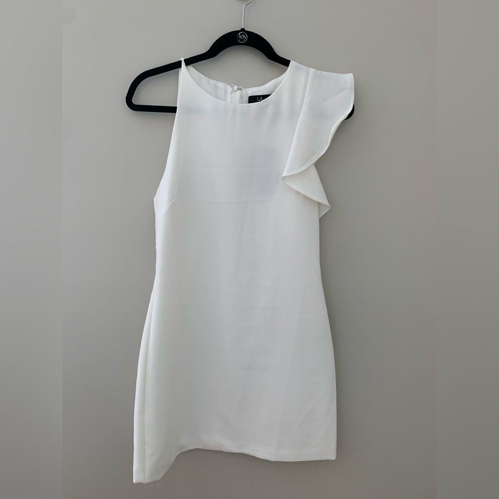 Lulu's One Shoulder White Dress
